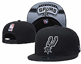 Spurs Team Logo Black Adjustable Hat GS,baseball caps,new era cap wholesale,wholesale hats